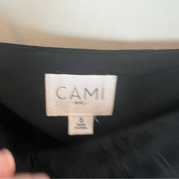 Cami NYC Silk Black Marble Romy Lace Trim Bodysuit Size S - Picture 7 of 11